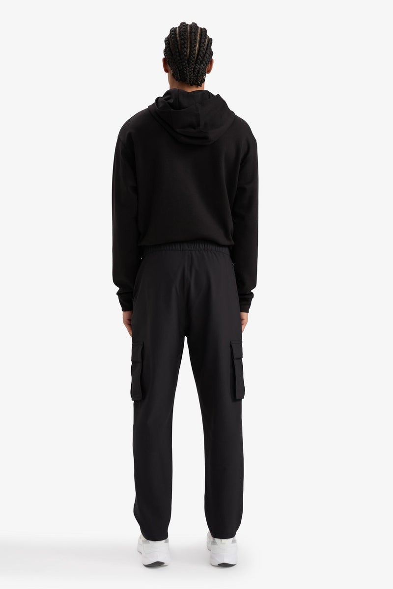 DeFacto Black Man DeFactoFit Standard Fit Woven Cargo Joggers Casual - Image 4